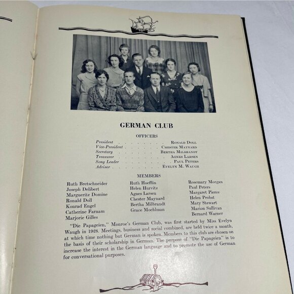 Monroe High School Yearbook Rochester New York 1931 Monrolog Hardback u - Picture 5 of 12